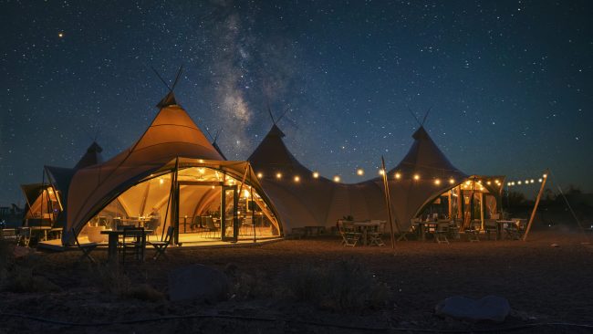 Safari-Style Tents by the Beach