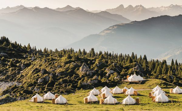 Glamping in the Swiss Alps