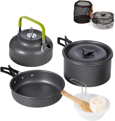 Swiftrans Aluminum Outdoor Camping Cookware Set