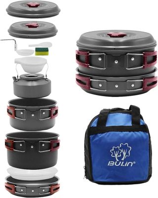 Bulin 24/13/11/8/4 PCS Camping Cookware