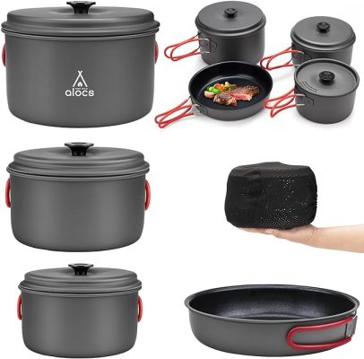 Alocs Camping Cookware Set Camping Gear