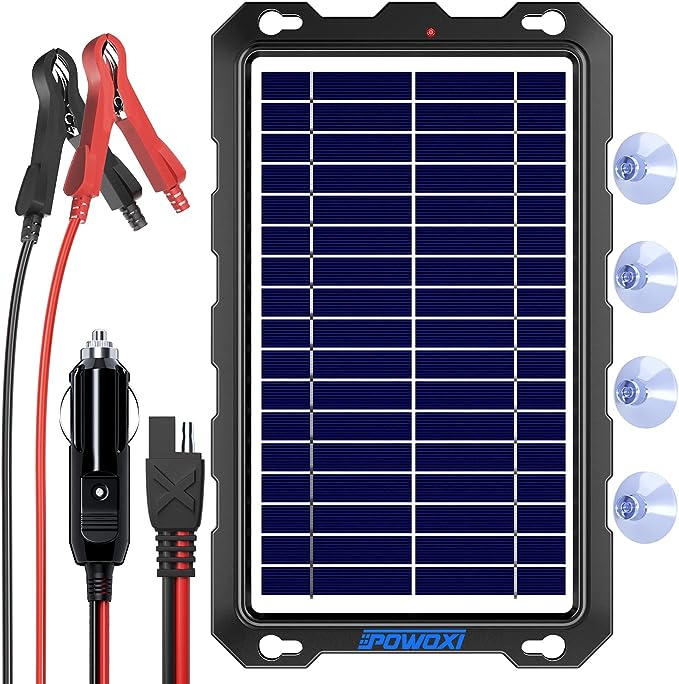 POWOXI Upgraded 7.5W-Solar-Battery