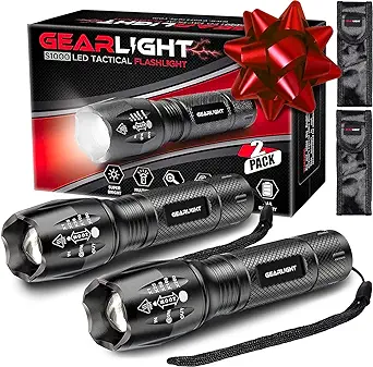 GearLight 2pack S1000 LED Flashlights