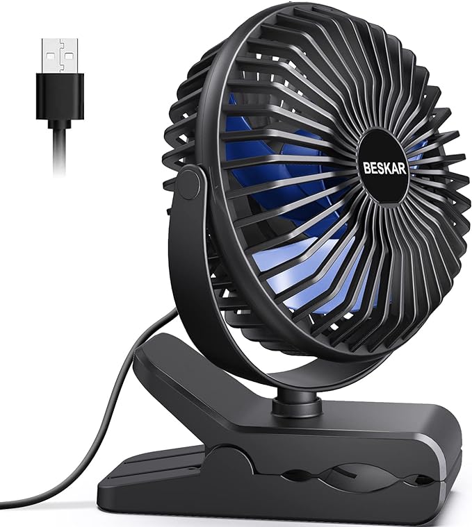 BESKAR USB Clip on Fan