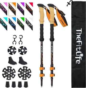 TheFitLife Carbon Fiber Trekking Poles