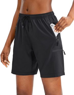 SANTINY Women's Hiking Cargo Shorts