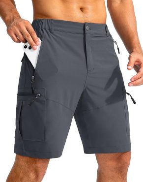 Pudolla Men's Hiking Cargo Shorts