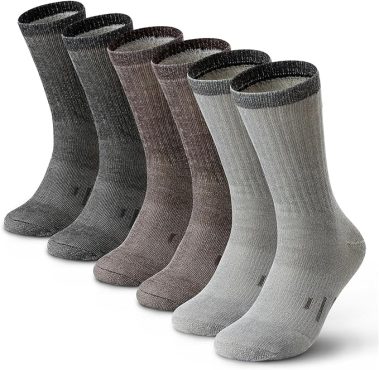 DG Hill 3 or 6 Pairs 80% Merino Wool Socks